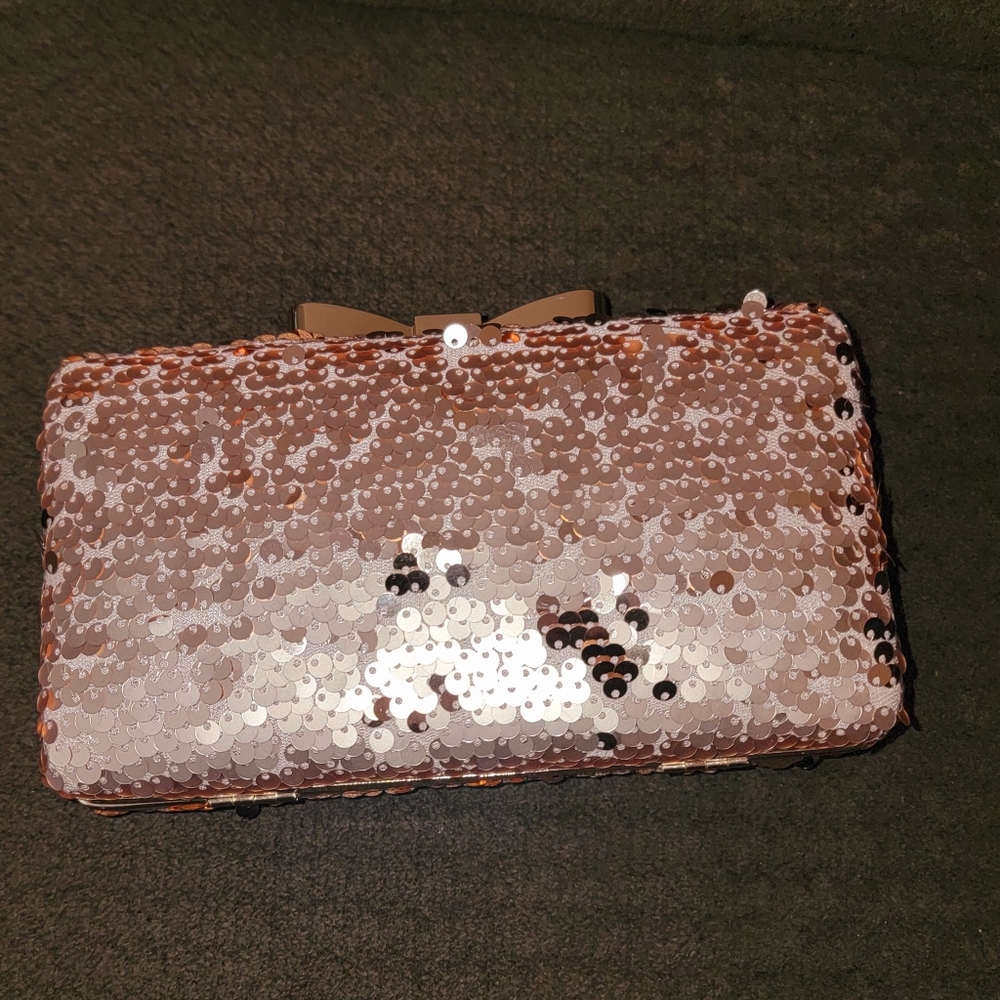 Rose Gold Sequin Purse / Clutch